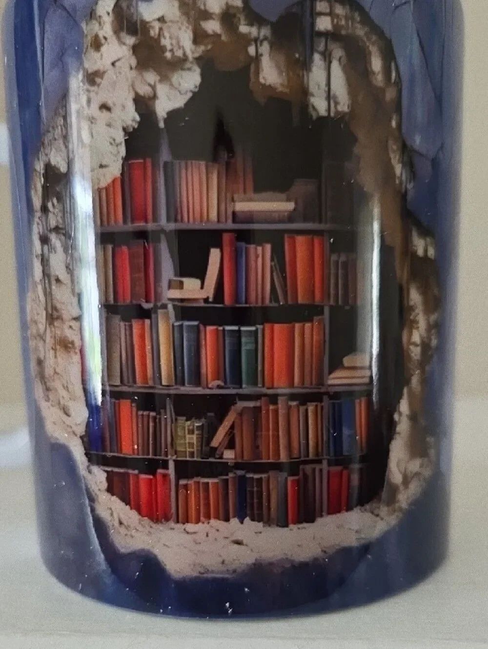 NWOT Ceramic Book-Print Mug - Picture 3 of 5